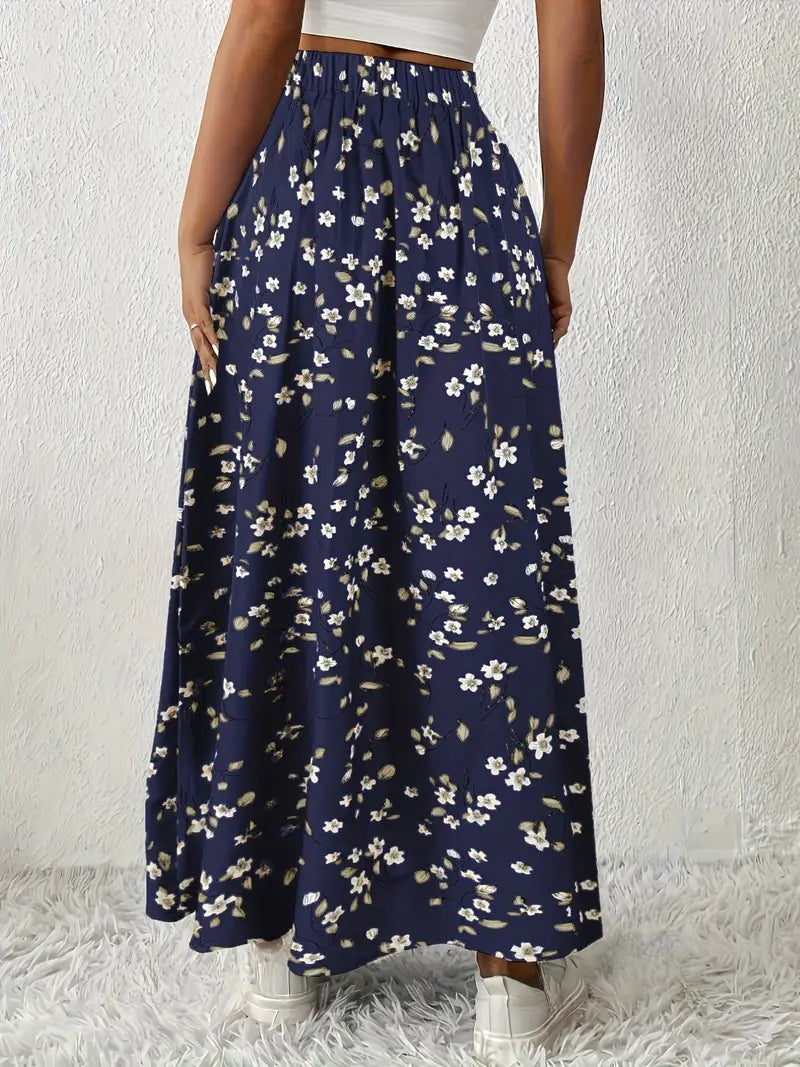 Louvina – Maxirock mit Blumenschlitz