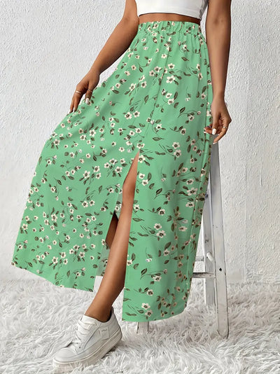 Louvina – Maxirock mit Blumenschlitz