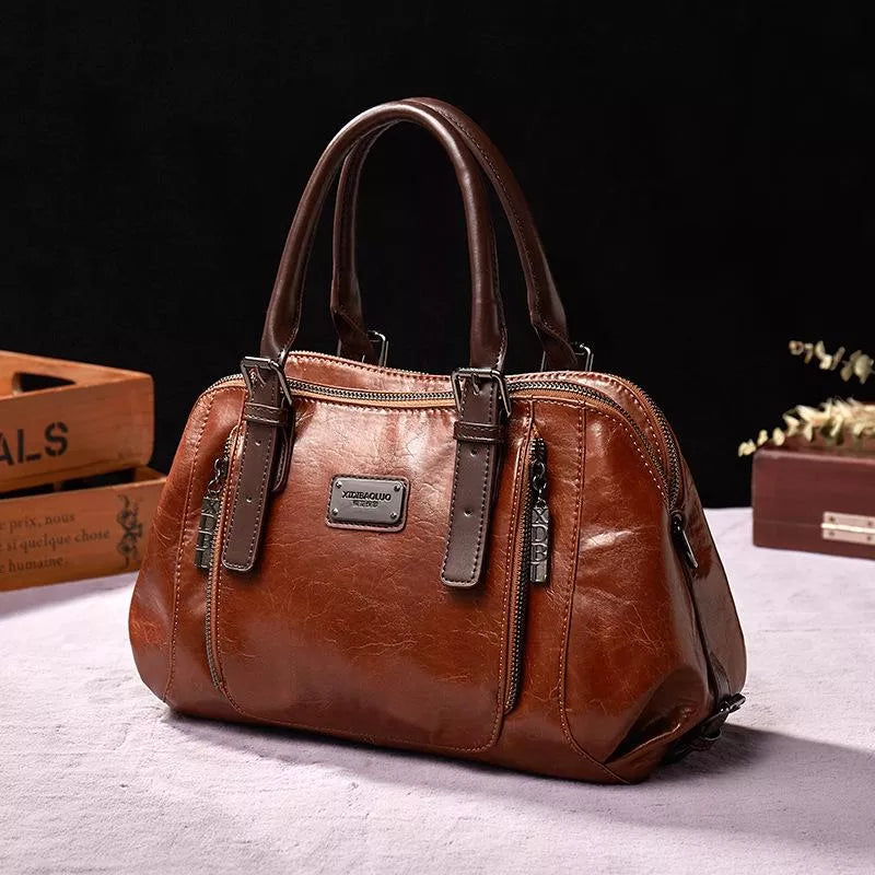 Fenne - Damen Retro Leder Tasche