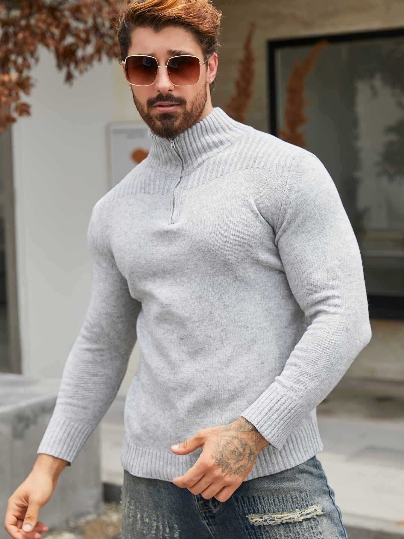 Klassischer Rollkragenpullover für Herren