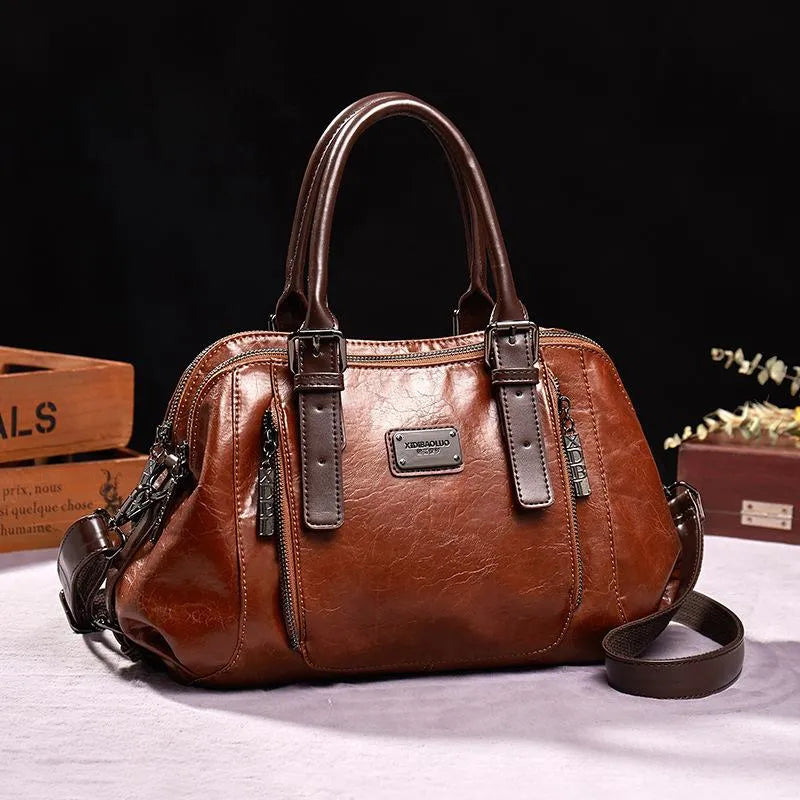 Fenne - Damen Retro Leder Tasche