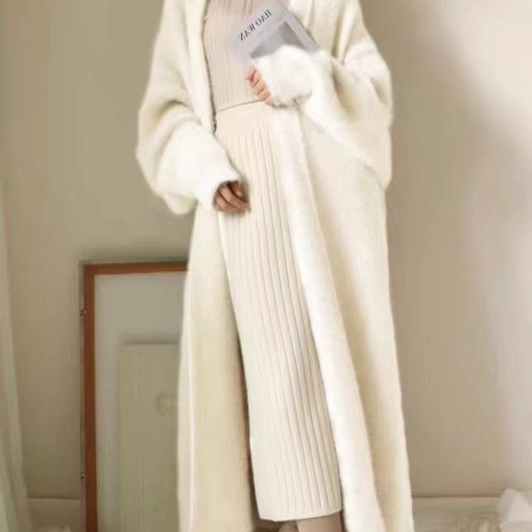 Kimba | Weißer Langer Cardigan
