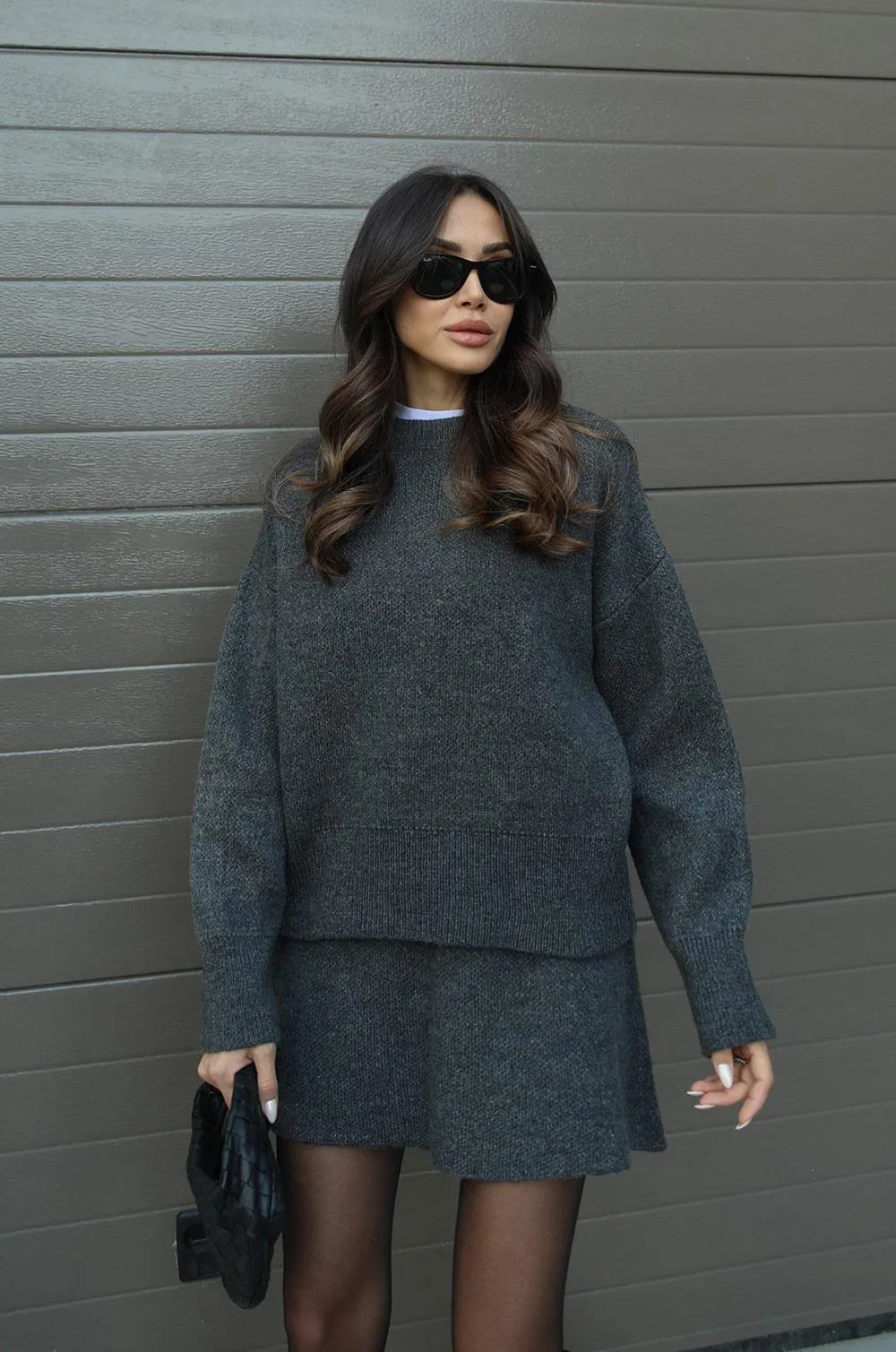 Rock und Pullover Set für Damen