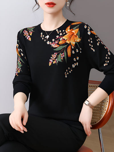 Ksenia | Stylischer Gedruckter Pullover
