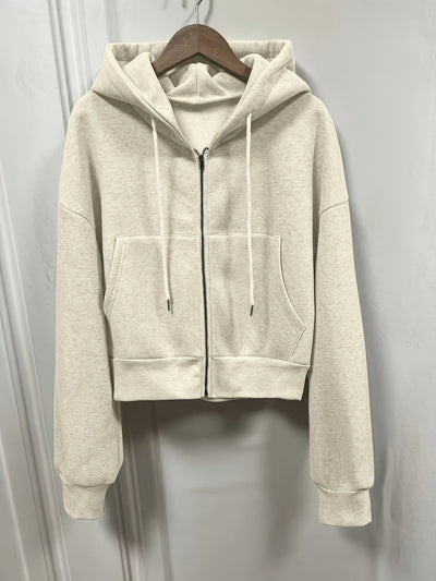 Estefanía® | Solider Kapuzenpullover mit Reißverschluss und Kordelzug