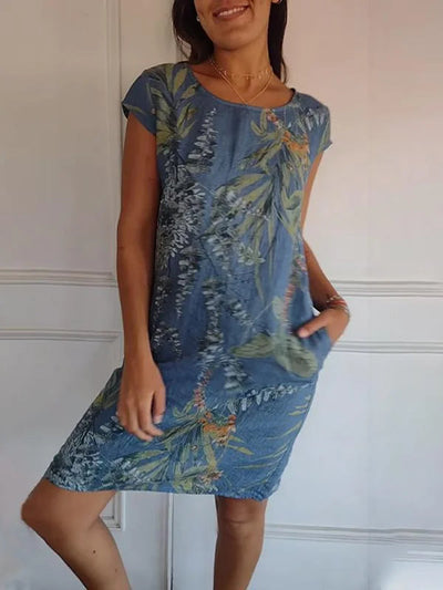 Lorraine | Midi Sommerkleid für Frauen - Blumenmuster