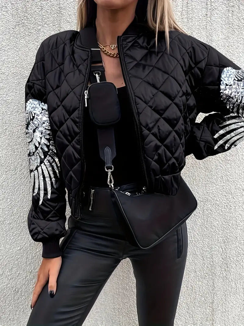 Annika | Argyle Jacke mit Flügelmuster