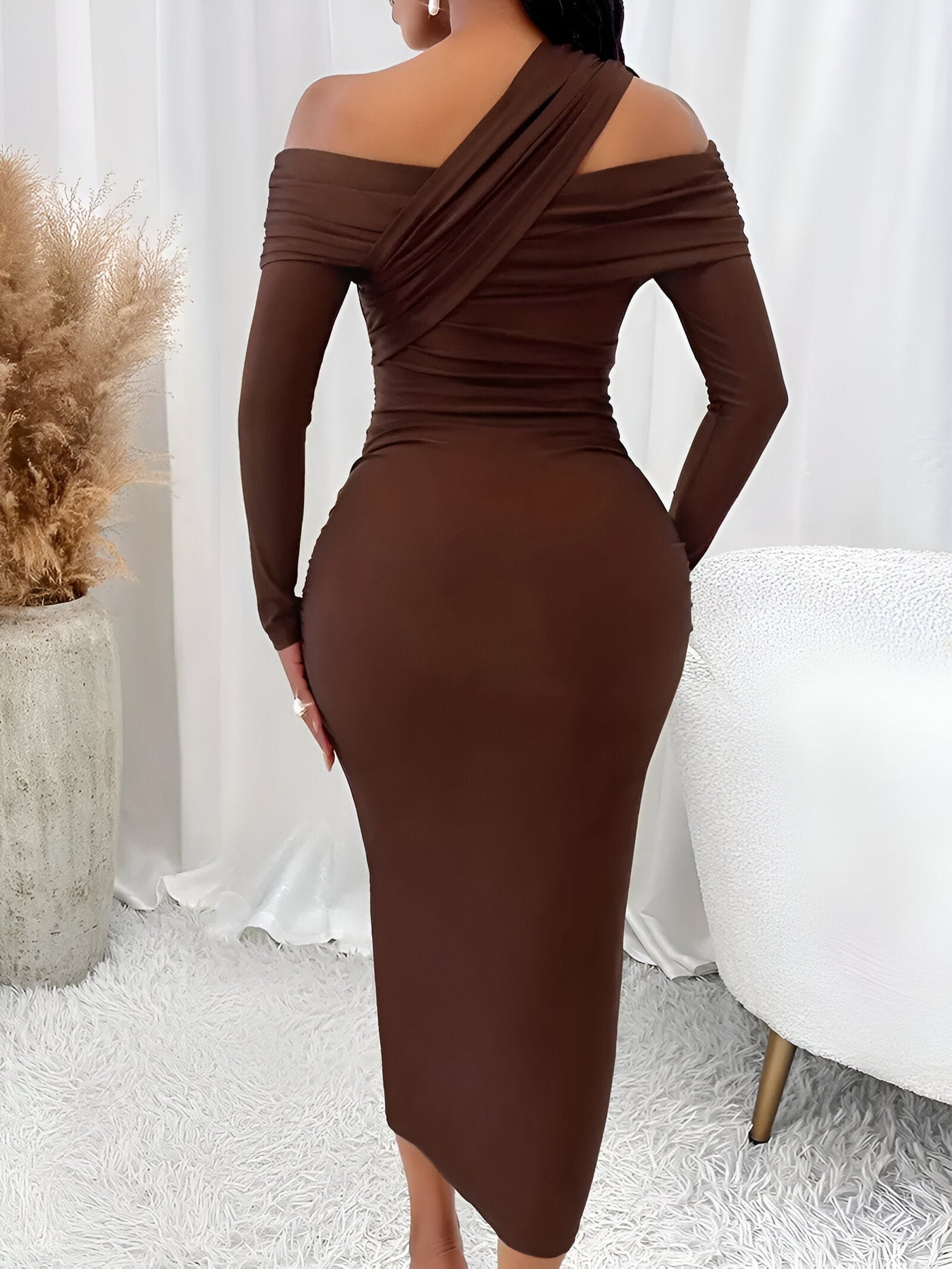 Ethel | Elegantes schulterfreies Bodycon-Kleid