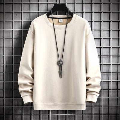 Unifarbenes Pullover für Herren