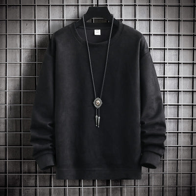 Unifarbenes Pullover für Herren