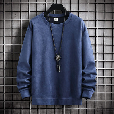 Unifarbenes Pullover für Herren