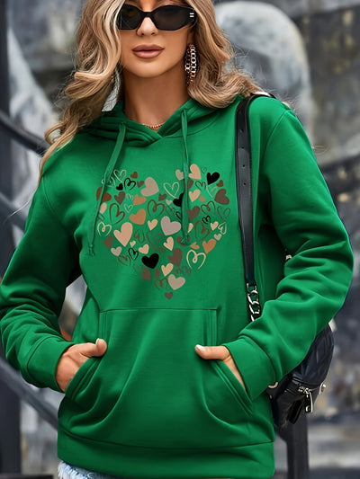 Bequemer Pullover mit Kapuze für Damen
