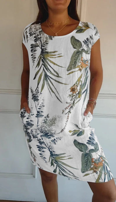 Lorraine | Midi Sommerkleid für Frauen - Blumenmuster