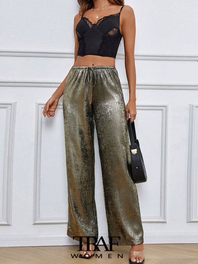 Willa | Traf-Metallic-Hosen für Frauen