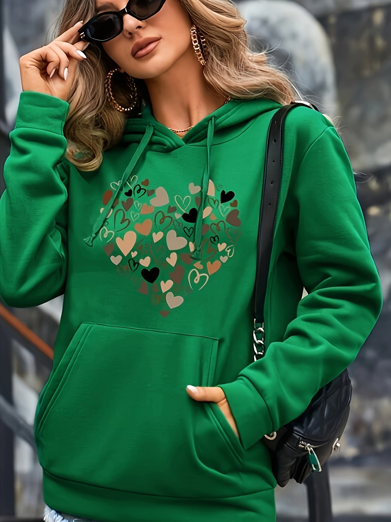 Bequemer Pullover mit Kapuze für Damen