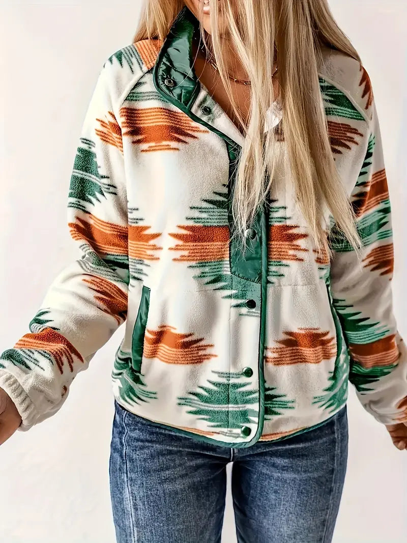 Finley | Trendige Aztec-Muster Jacke