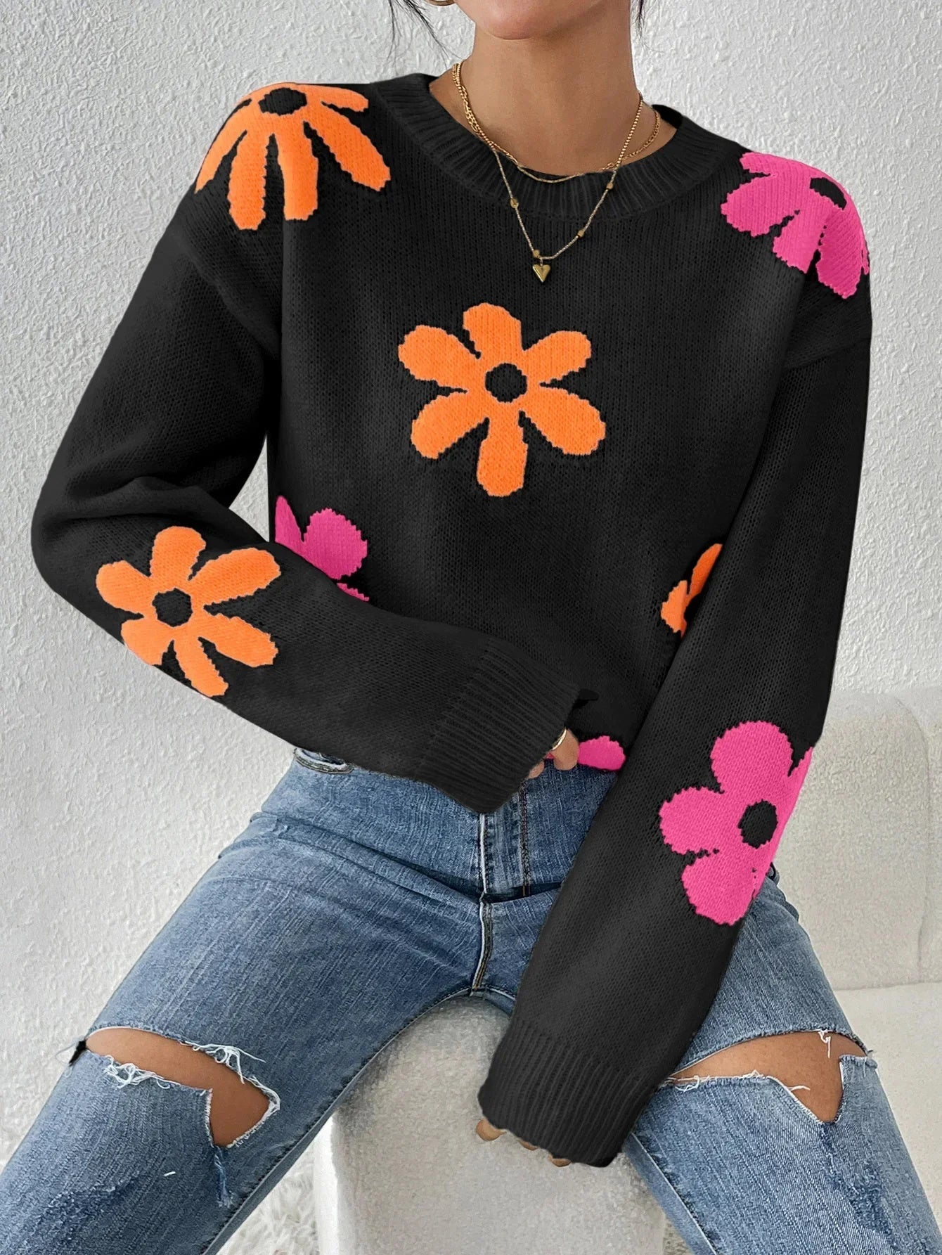 Ashby | Blütenpullover