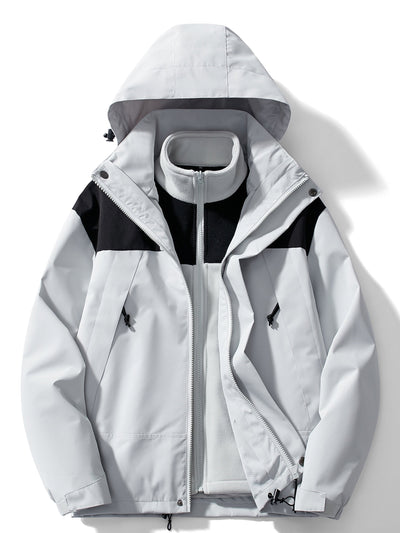 Wasserdichte Jacke mit Kapuze für Herren