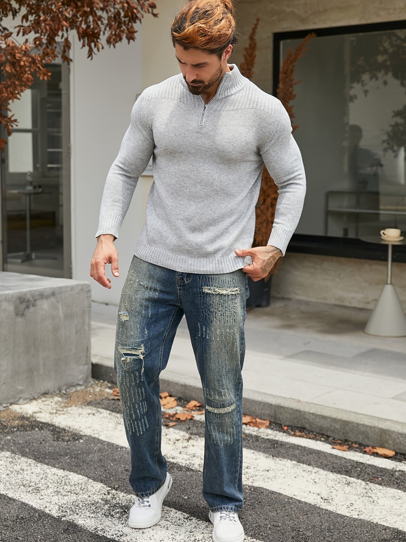 Klassischer Rollkragenpullover für Herren