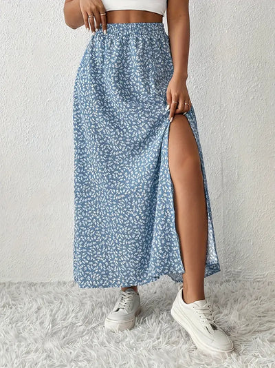 Louvina – Maxirock mit Blumenschlitz