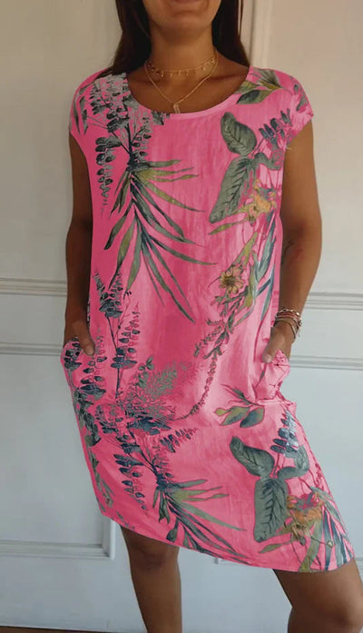 Lorraine | Midi Sommerkleid für Frauen - Blumenmuster