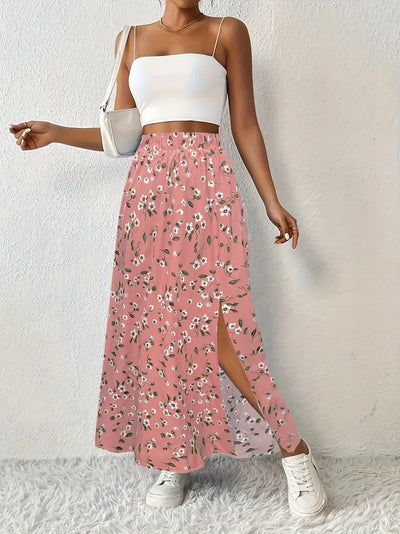 Louvina – Maxirock mit Blumenschlitz