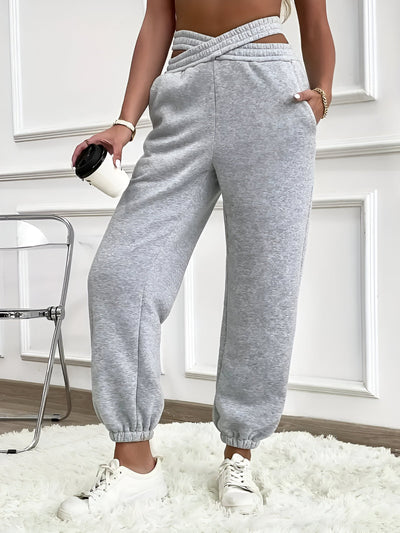 Daniela | Elegante Einfarbige Strick-Jogginghose