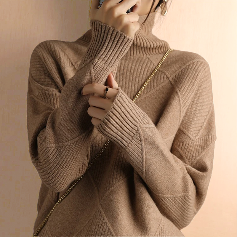 Christina® | Strukturiertes Rollkragenpullover