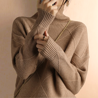 Christina® | Strukturiertes Rollkragenpullover