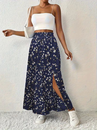 Louvina – Maxirock mit Blumenschlitz