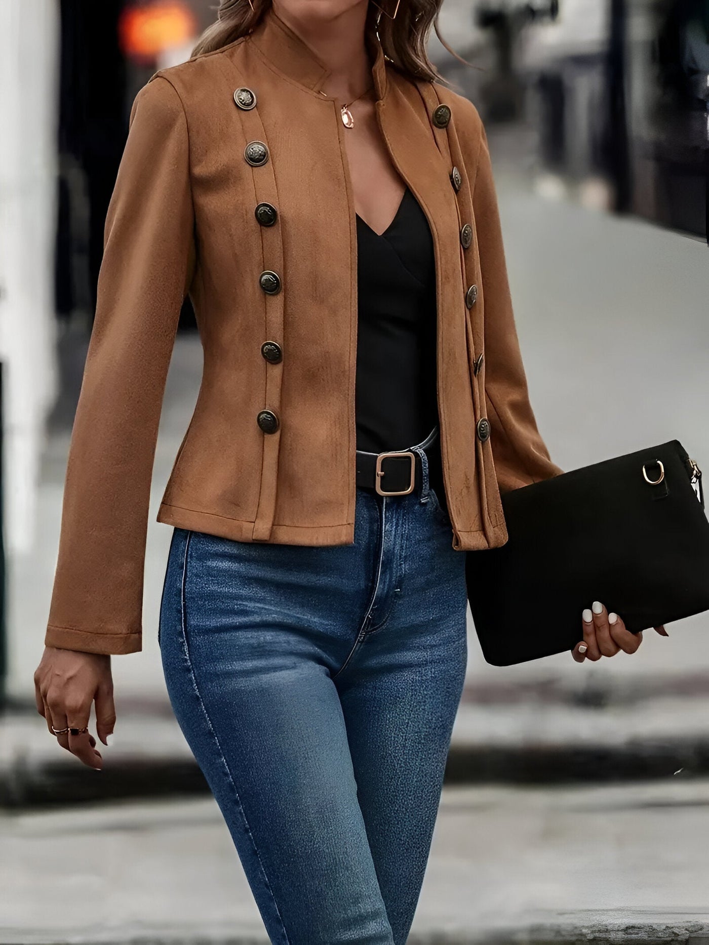 Johanna | Doppelreihige Vintage-Jacke