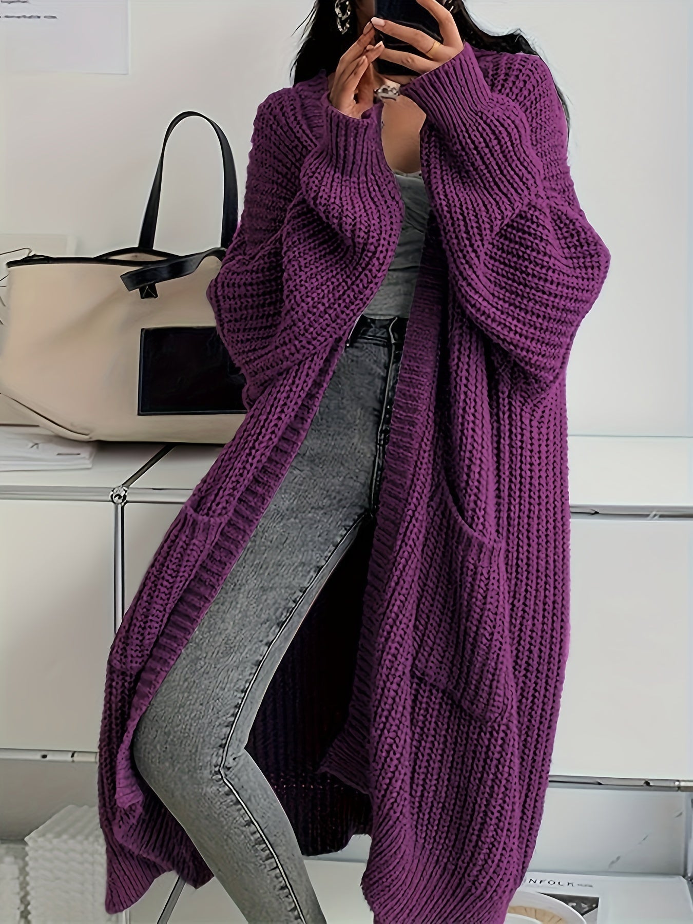 Verónica® | Lange Strickjacke