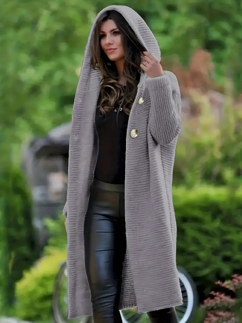 Rea - Robuster Langärmeliger Cardigan