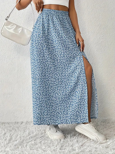 Louvina – Maxirock mit Blumenschlitz