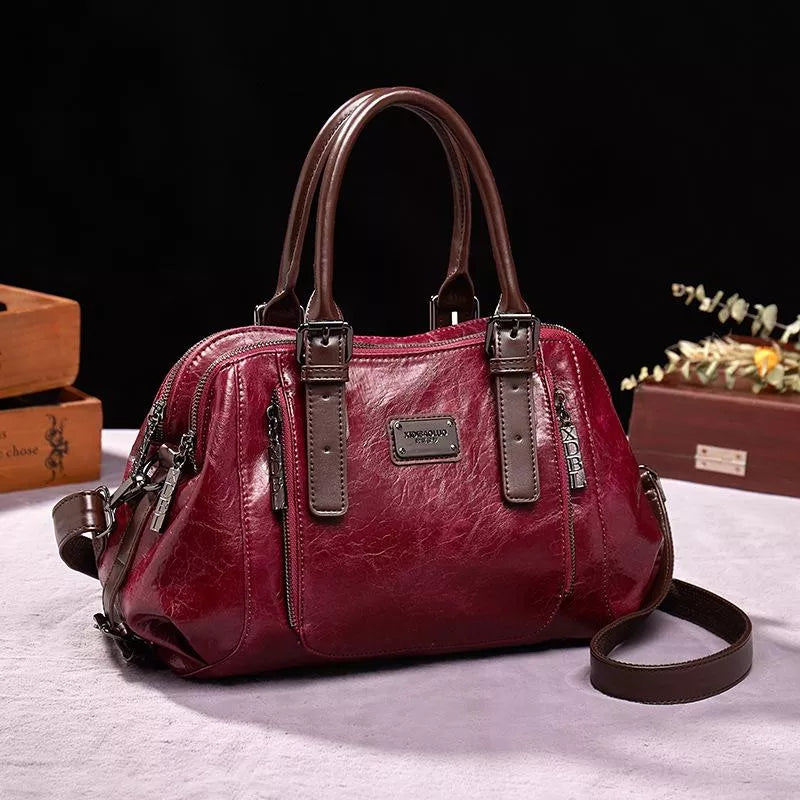 Fenne - Damen Retro Leder Tasche