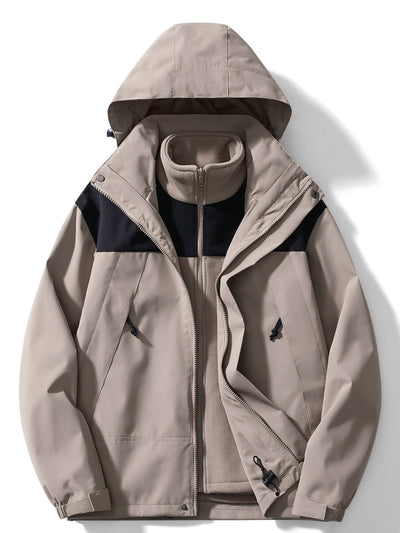 Wasserdichte Jacke mit Kapuze für Herren