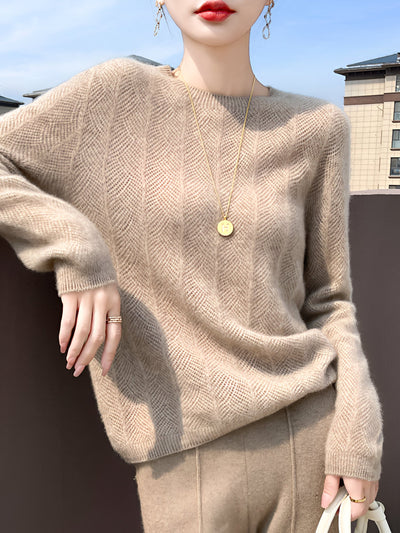 Zora |  Merinowollpullover mit eleganten Aussparungen