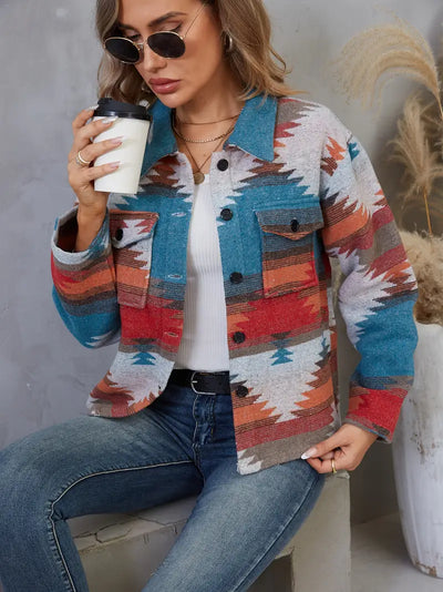 Juna | Aztek Muster Ethno-Jacke