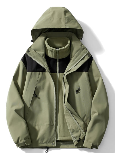 Wasserdichte Jacke mit Kapuze für Herren