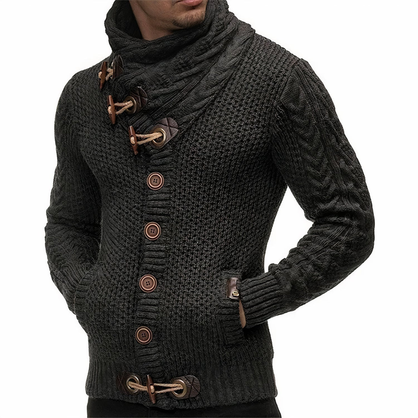 Elegante und kuschelige Strickjacke für Herren Gregor