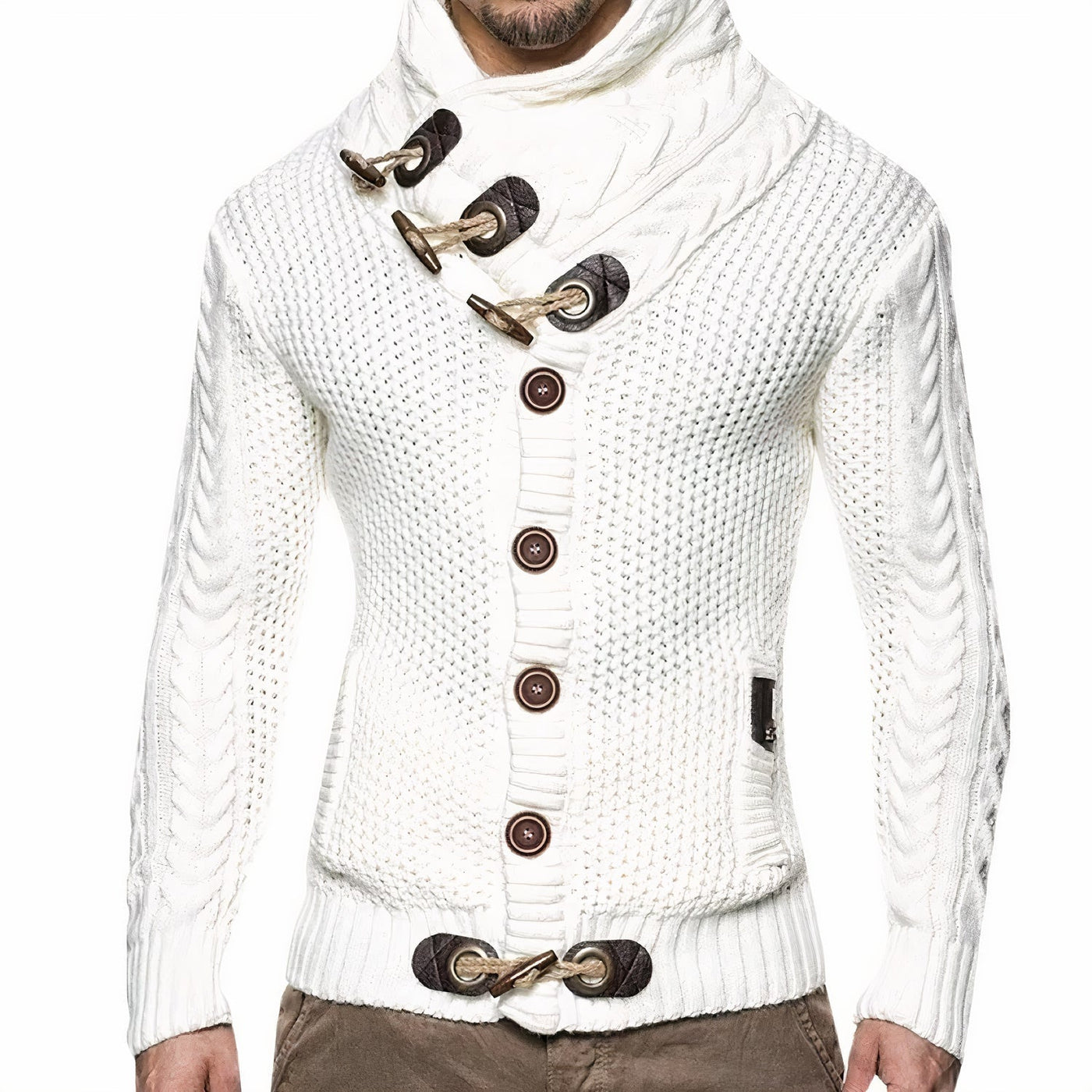Elegante und kuschelige Strickjacke für Herren Gregor