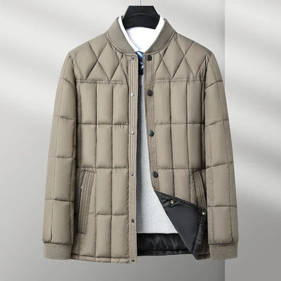 Elegante Herren Winterdaunenjacke aus Seide Josef