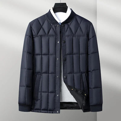 Elegante Herren Winterdaunenjacke aus Seide Josef