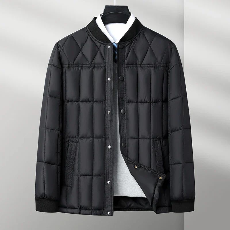 Elegante Herren Winterdaunenjacke aus Seide Josef