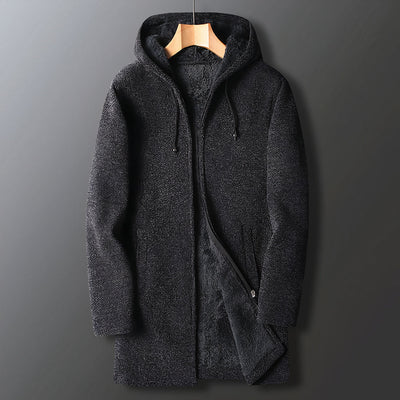 Eleganter warmer Fleece Mantel für Herren Torben
