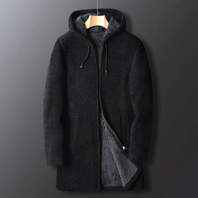 Eleganter warmer Fleece Mantel für Herren Torben
