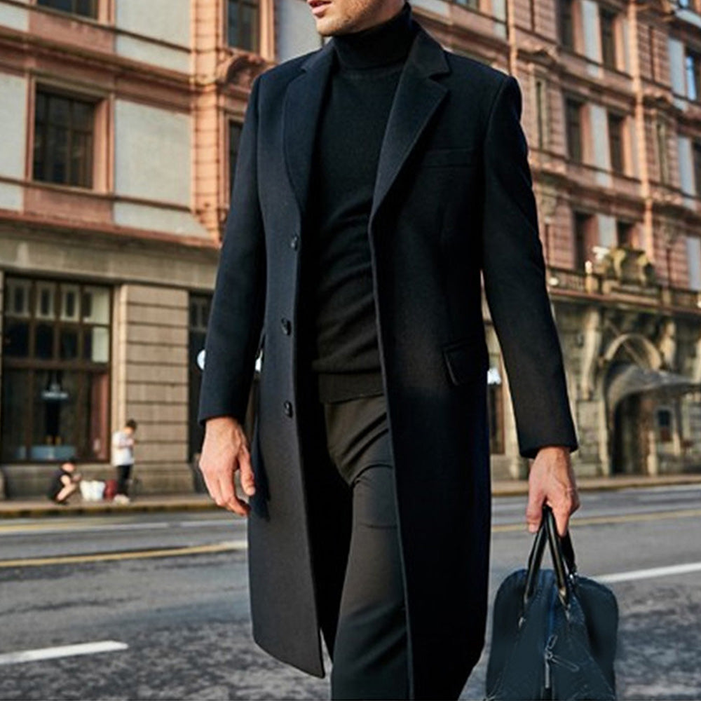 Eleganter Wollmantel für Herren im klassischen Stil Ilmar