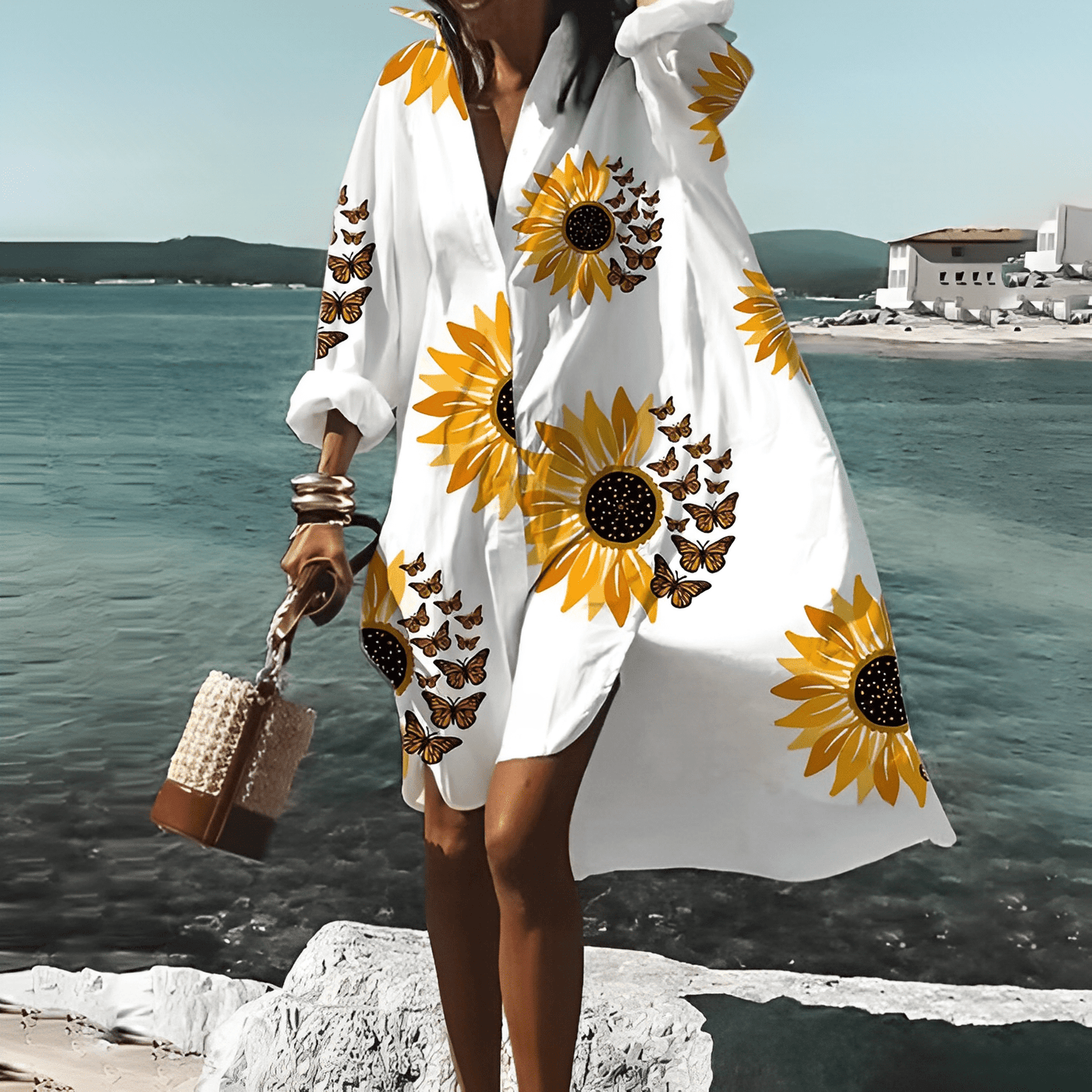 Lässiges Sommer Hemdkleid Avila