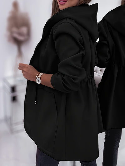 Gloria® | Lässige, langärmlige Jacke mit Kapuze und Kordelzug an der Taille