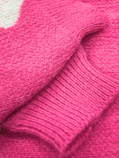 Sacha | Gemütlicher Herz-Gestrickter Pullover